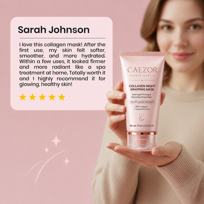 Overnight Collagen Wrap Mask 💧 Hydrating, Firming & Glass-Skin Glow