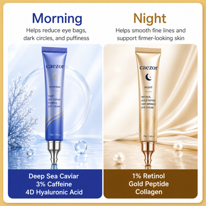 ✨ CaeZor Morning & Night Eye Cream Duo