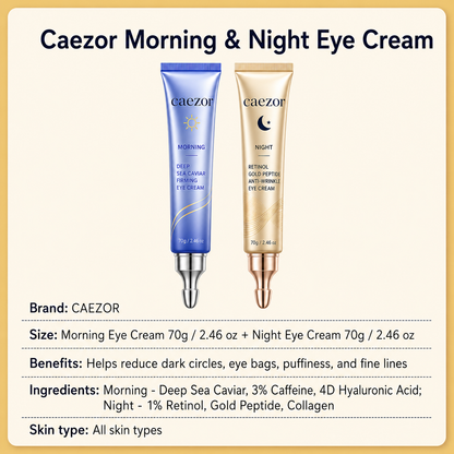 ✨ CaeZor Morning & Night Eye Cream Duo
