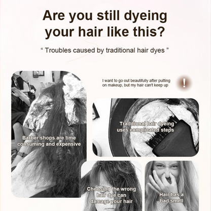 Cover visible gray roots at home — no bowl, no brush, less mess.